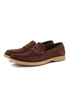 Замшевые пенни-лоферы BRUNELLO CUCINELLI, арт. MZUC0BB946, фото 1