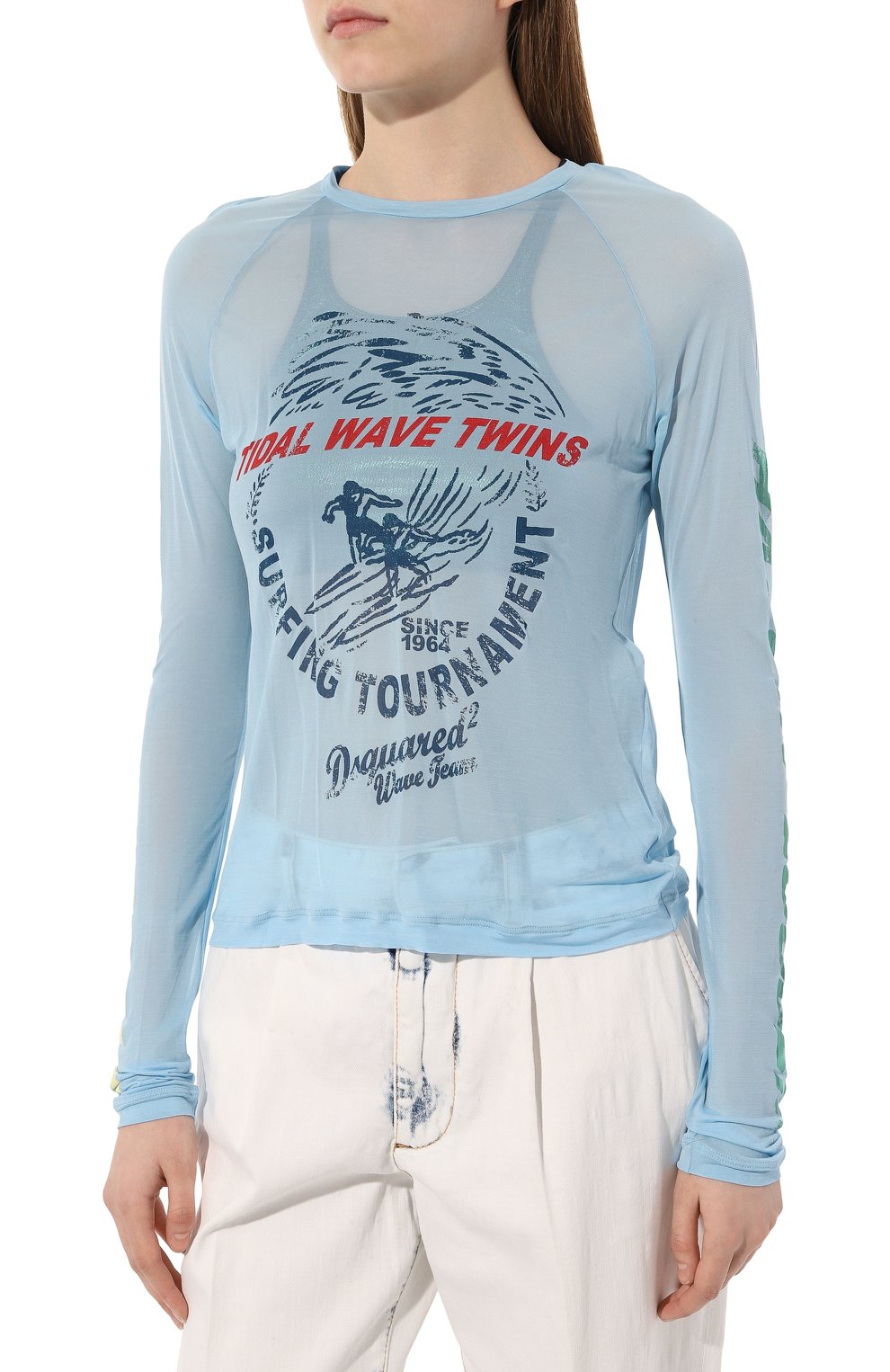 Топ из вискозы DSQUARED2, арт. S75GD0316/S24492, фото 3