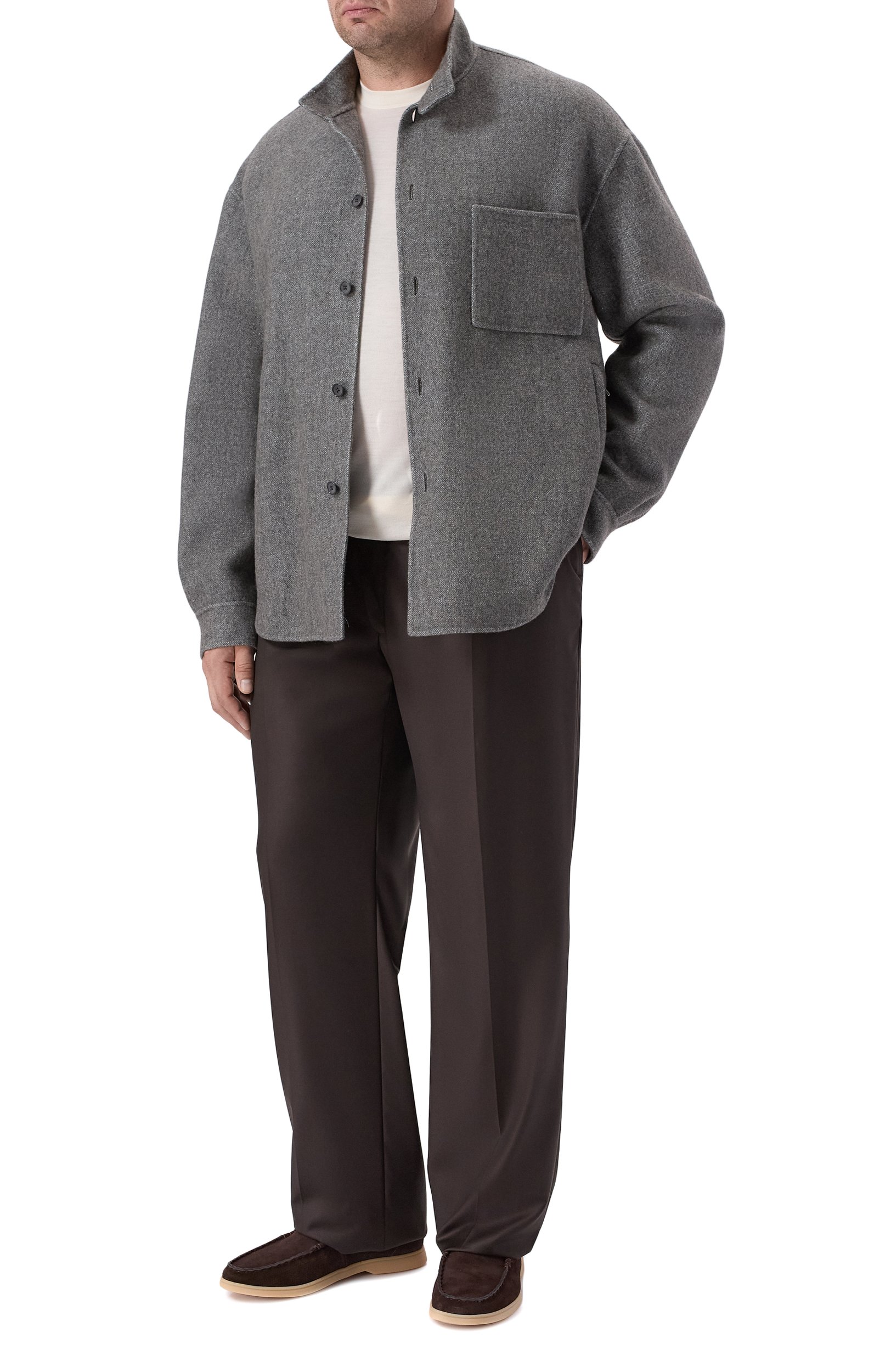 Куртка-рубашка из шелка и кашемира GIORGIO ARMANI, арт. GM004453/TE23830, фото 2