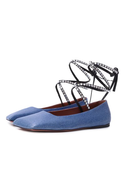 Женские комбинированные балетки ane AMINA MUADDI, арт. ANE LACE UP FLAT