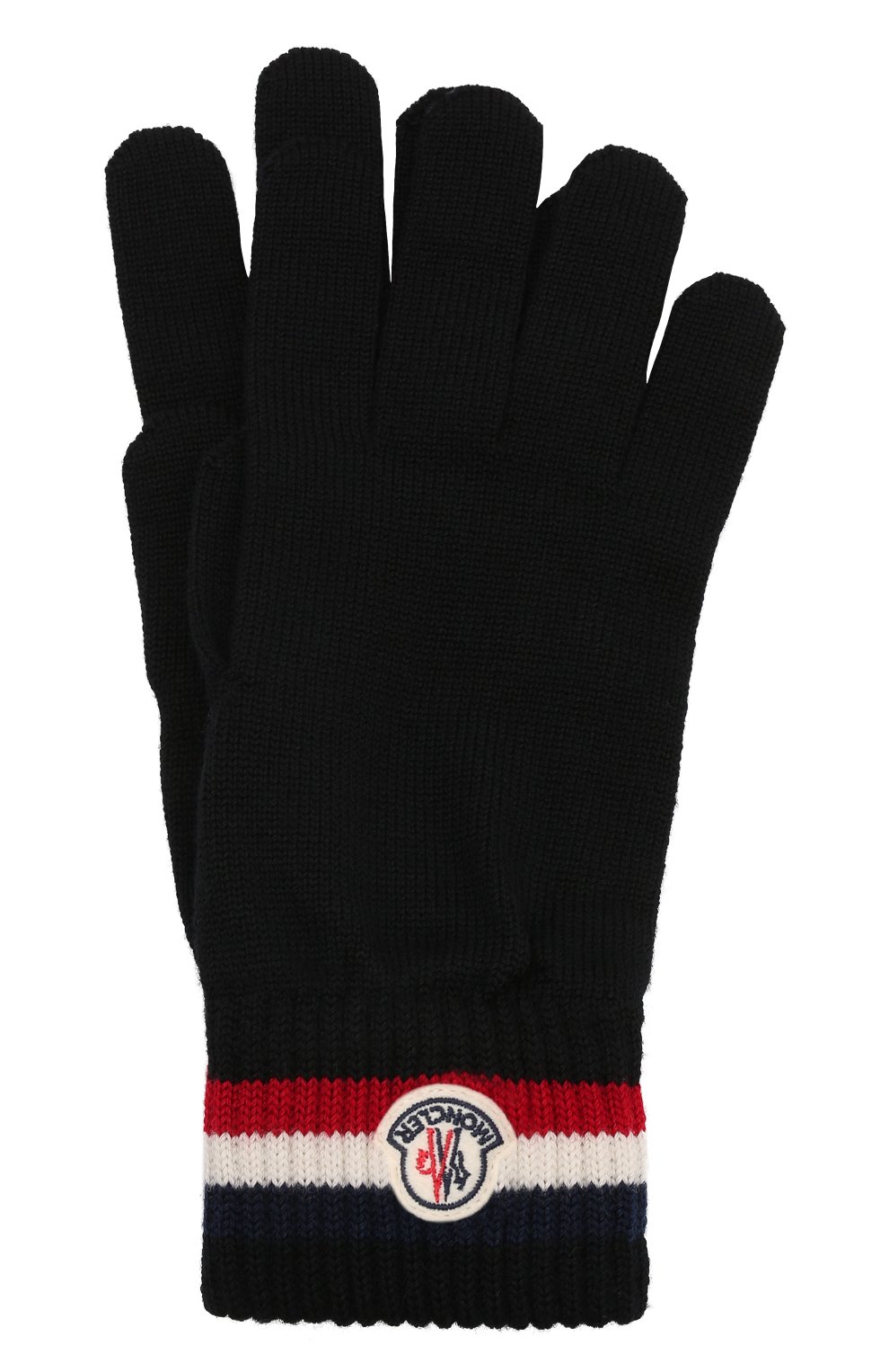 Шерстяные перчатки MONCLER черного цвета по цене 14950 руб., арт. G2-091-3A000-04-A9575, фото 1 Шерстяные перчатки MONCLER, арт. G2-091-3A000-04-A9575, фото 1
