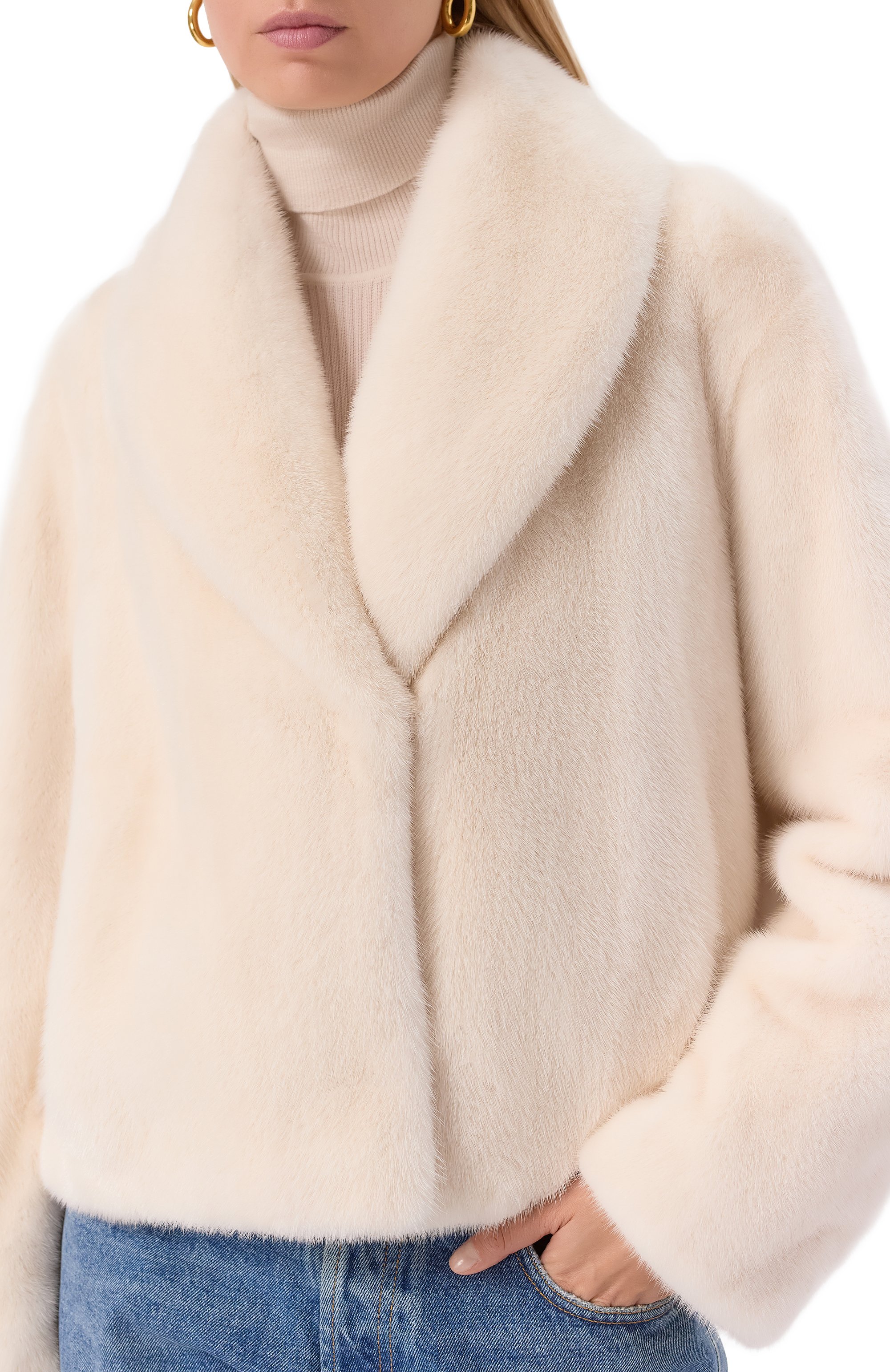 Шуба из норки YVES SALOMON, арт. 25WYV30762VMLX/A1026, фото 5