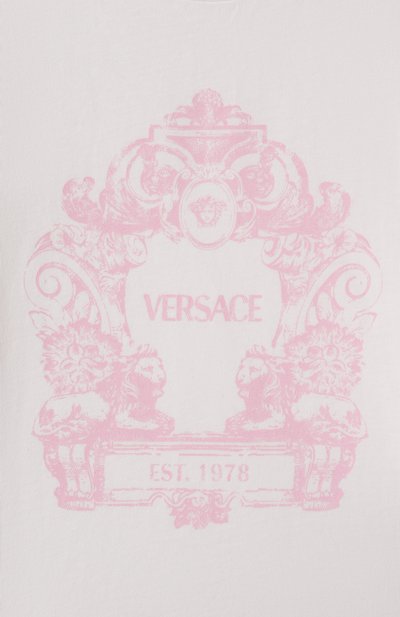 Хлопковая футболка VERSACE, арт. 1018570/1A13239, фото 3
