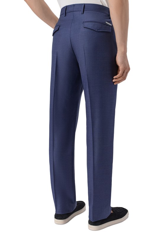 Шерстяные брюки Stefano Ricci M1T610001E/W0020U Синий  M1T610001E/W0020U Фото 4