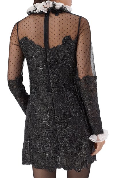 Платье GIAMBATTISTA VALLI черного цвета по цене 423000 руб., арт. 25FWSVTE5007/84BIS, фото 3 Платье GIAMBATTISTA VALLI, арт. 25FWSVTE5007/84BIS, фото 3