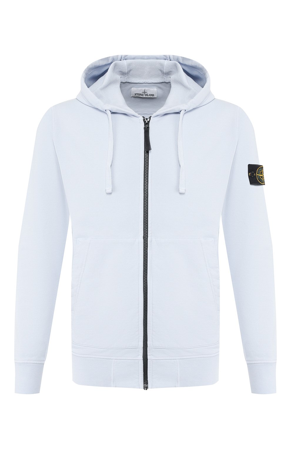 Хлопковая толстовка STONE ISLAND голубого цвета по цене 37050 руб., арт. 721564251, фото 1 Хлопковая толстовка STONE ISLAND, арт. 721564251, фото 1