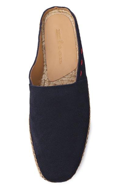 Замшевые сабо KITON темно-синего цвета по цене 75250 руб., арт. USSA295N0140201, фото 5 Замшевые сабо KITON, арт. USSA295N0140201, фото 5