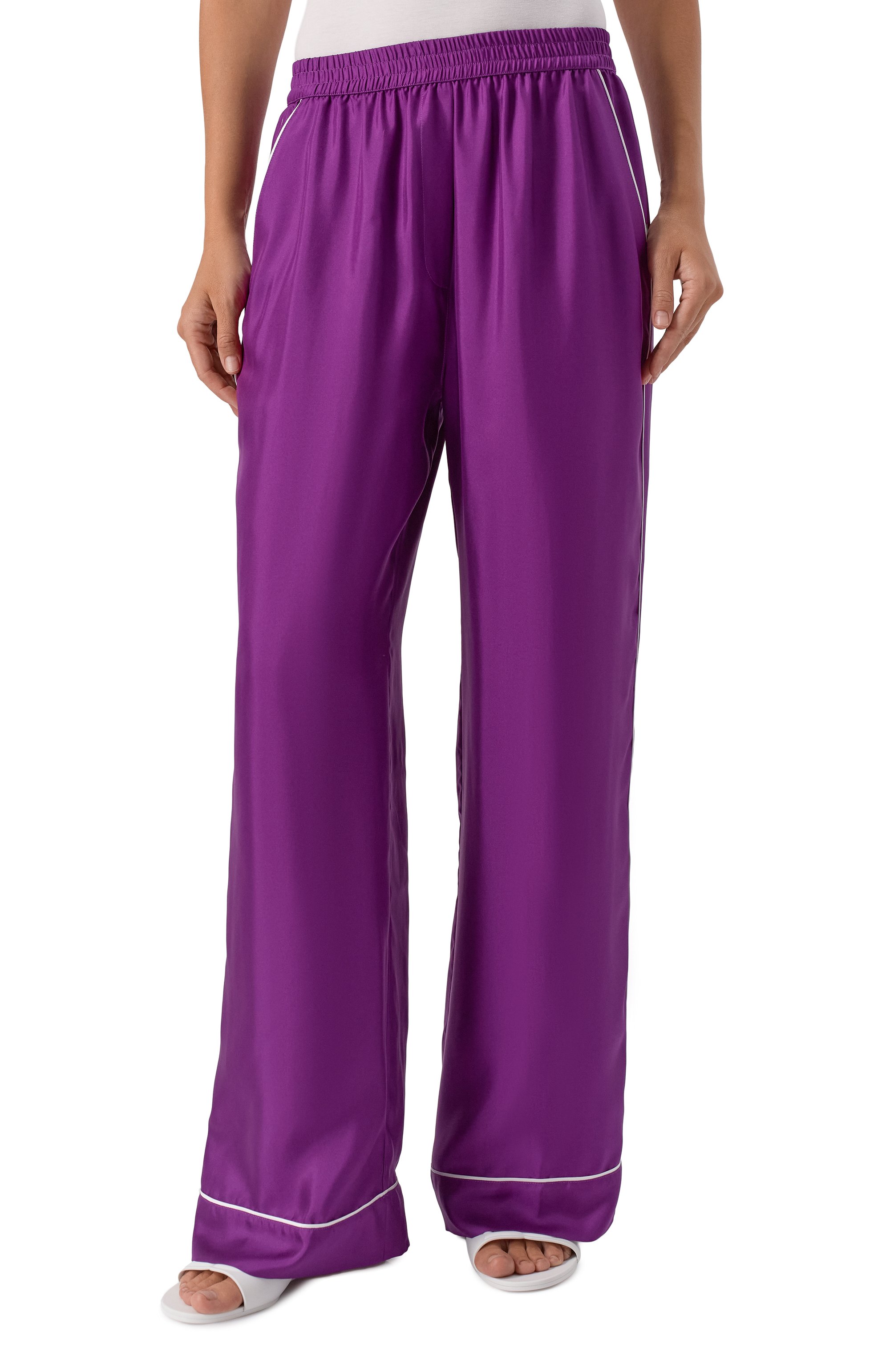 Шелковые брюки DOLCE & GABBANA, арт. FTAMPT/FU10S, фото 3