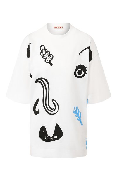 Хлопковая футболка MARNI, арт. THJET49EP8/SCQ50, фото 1