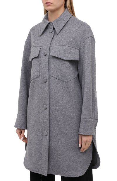 Шерстяное пальто STELLA MCCARTNEY серого цвета по цене 179000 руб., арт. 601217/SPB11, фото 3 Шерстяное пальто STELLA MCCARTNEY, арт. 601217/SPB11, фото 3