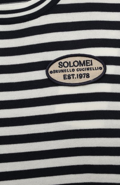 Хлопковый пуловер BRUNELLO CUCINELLI, арт. B29M14500B, фото 3