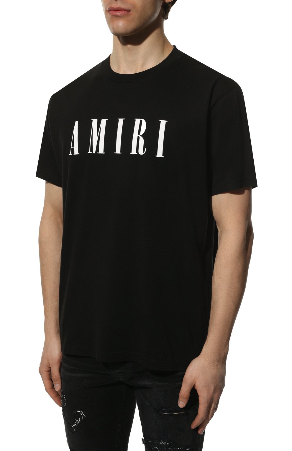 Хлопковая футболка AMIRI, арт. PXMJLT001-001, фото 3