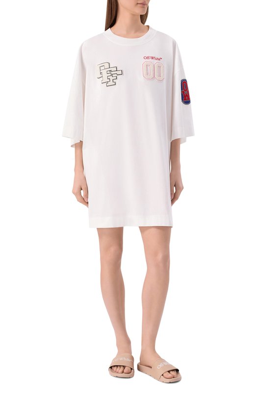 Шлепанцы Bookish Off-White 0WIU001S26MAT002 Бежевый  0WIU001S26MAT002 Фото 3