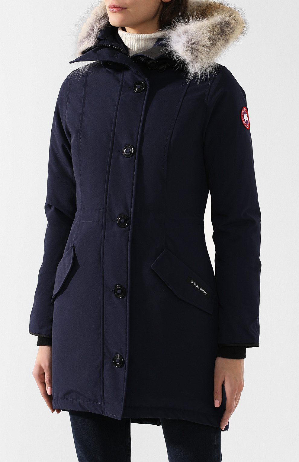 Парка rossclair CANADA GOOSE синего цвета по цене 139000 руб., арт. 2580L, фото 3 Парка rossclair CANADA GOOSE, арт. 2580L, фото 3