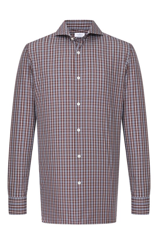 Хлопковая сорочка Giampaolo 608/TS41248 Коричневый 608/TS41248