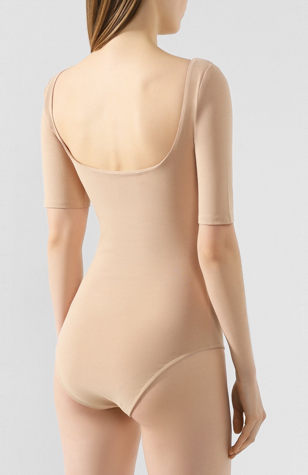 Хлопковое боди ACNE STUDIOS бежевого цвета по цене 19550 руб., арт. AL0120/W, фото 4 Хлопковое боди ACNE STUDIOS, арт. AL0120/W, фото 4