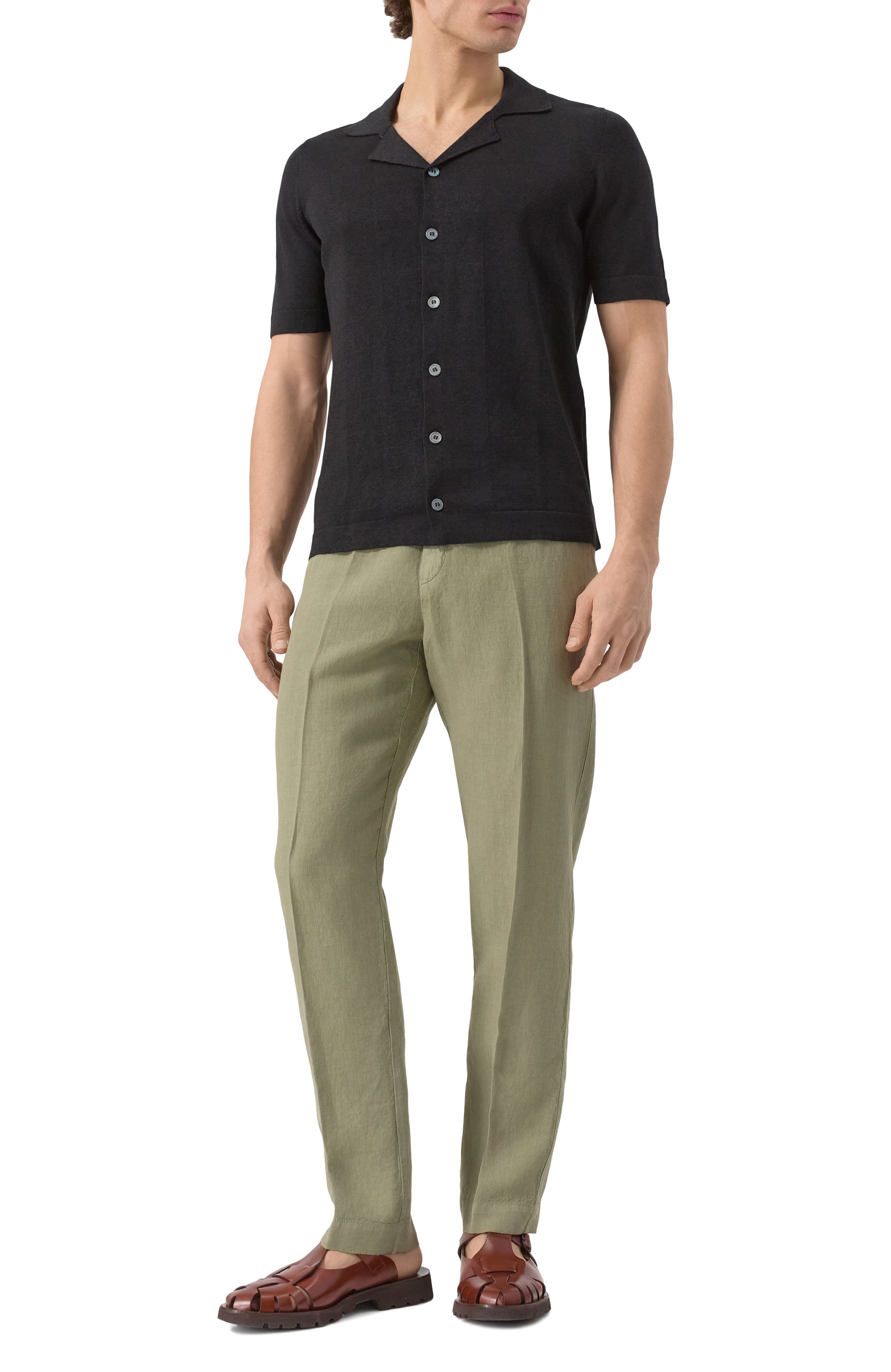 Льняные брюки 120% LINO, арт. 32ALIM2411/0253/000, фото 2