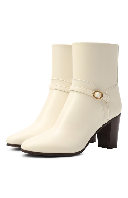 Кожаные ботильоны Pattie 75 Valentino 7W2S0MT7/ZJM Кремовый 7W2S0MT7/ZJM