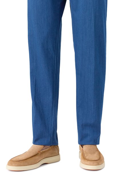 Замшевые лоферы detroit SANTONI, арт. MGDG17824TICBGEX, фото 3