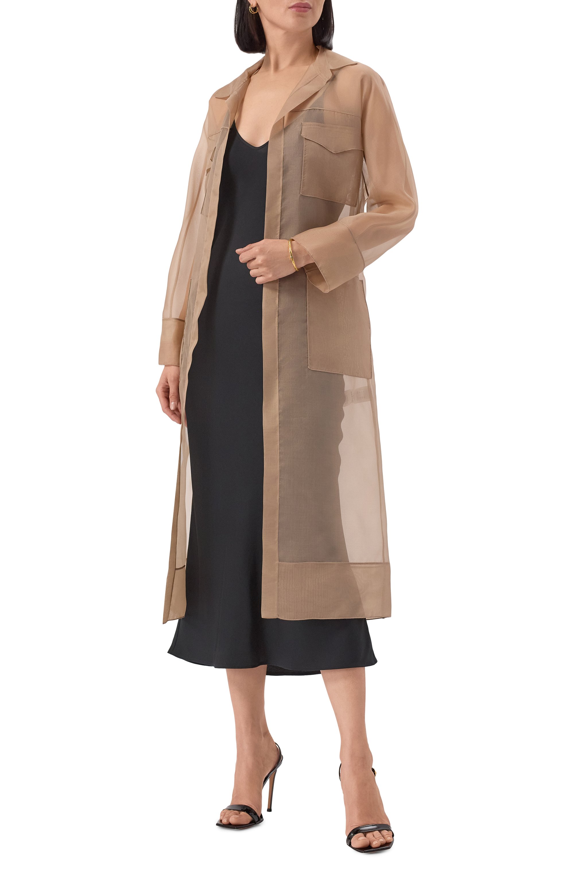 Шелковый плащ ANTONELLI FIRENZE, арт. J7459N/256, фото 2