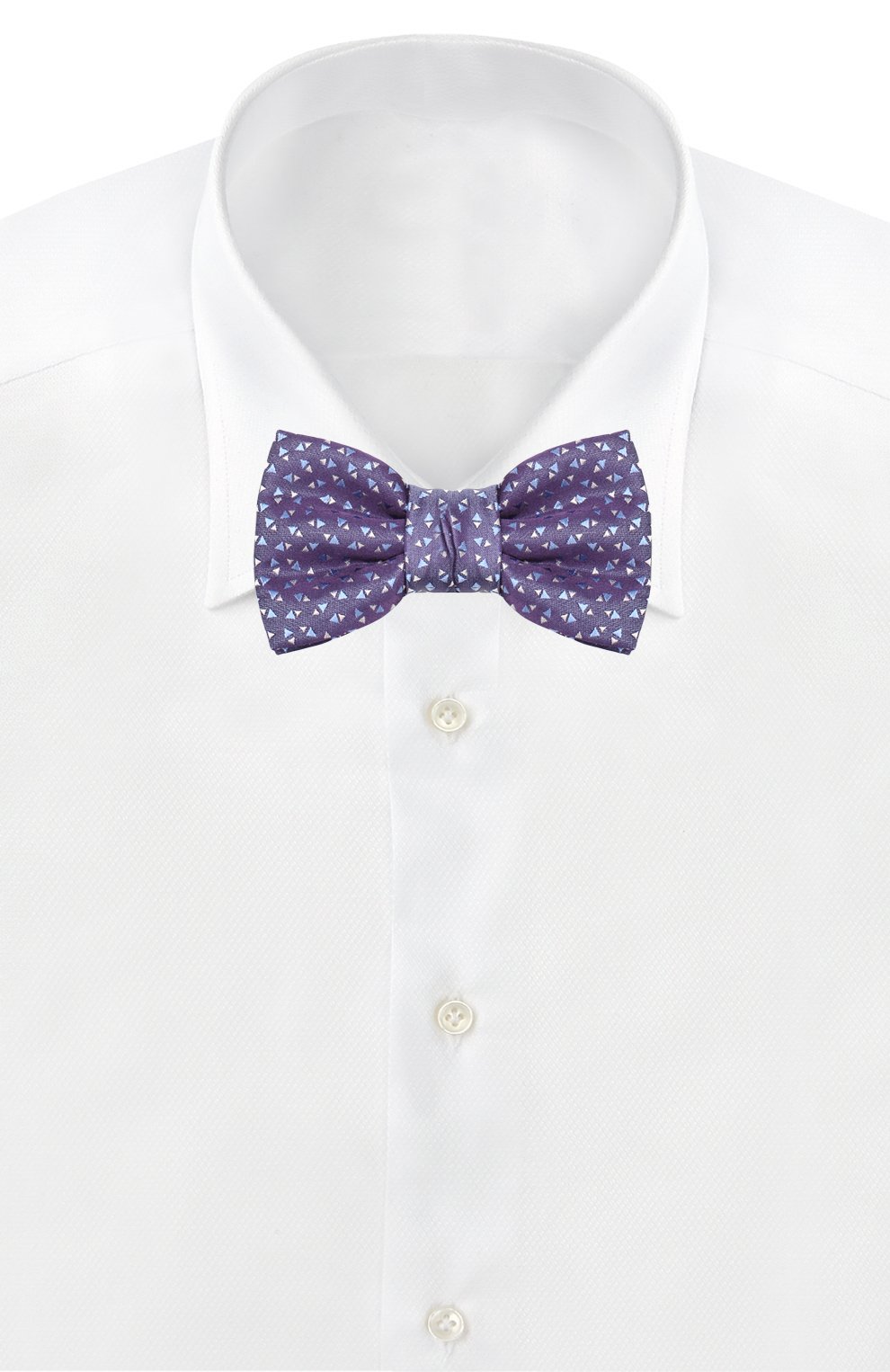 Шелковый галстук-бабочка с узором LANVIN, арт. 3152/B0W TIE, фото 2