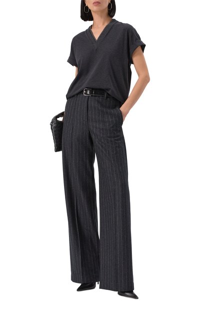 Хлопковая футболка BRUNELLO CUCINELLI, арт. MPT18BD222, фото 2