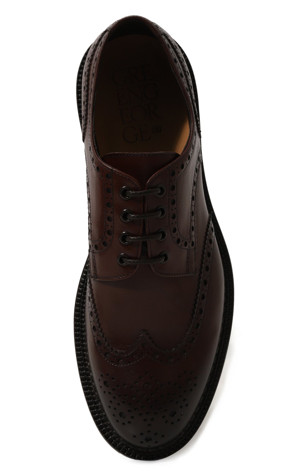 Кожаные дерби GREEN GEORGE коричневого цвета по цене 48900 руб., арт. 2011/B0RNE0, фото 6 Кожаные дерби GREEN GEORGE, арт. 2011/B0RNE0, фото 6
