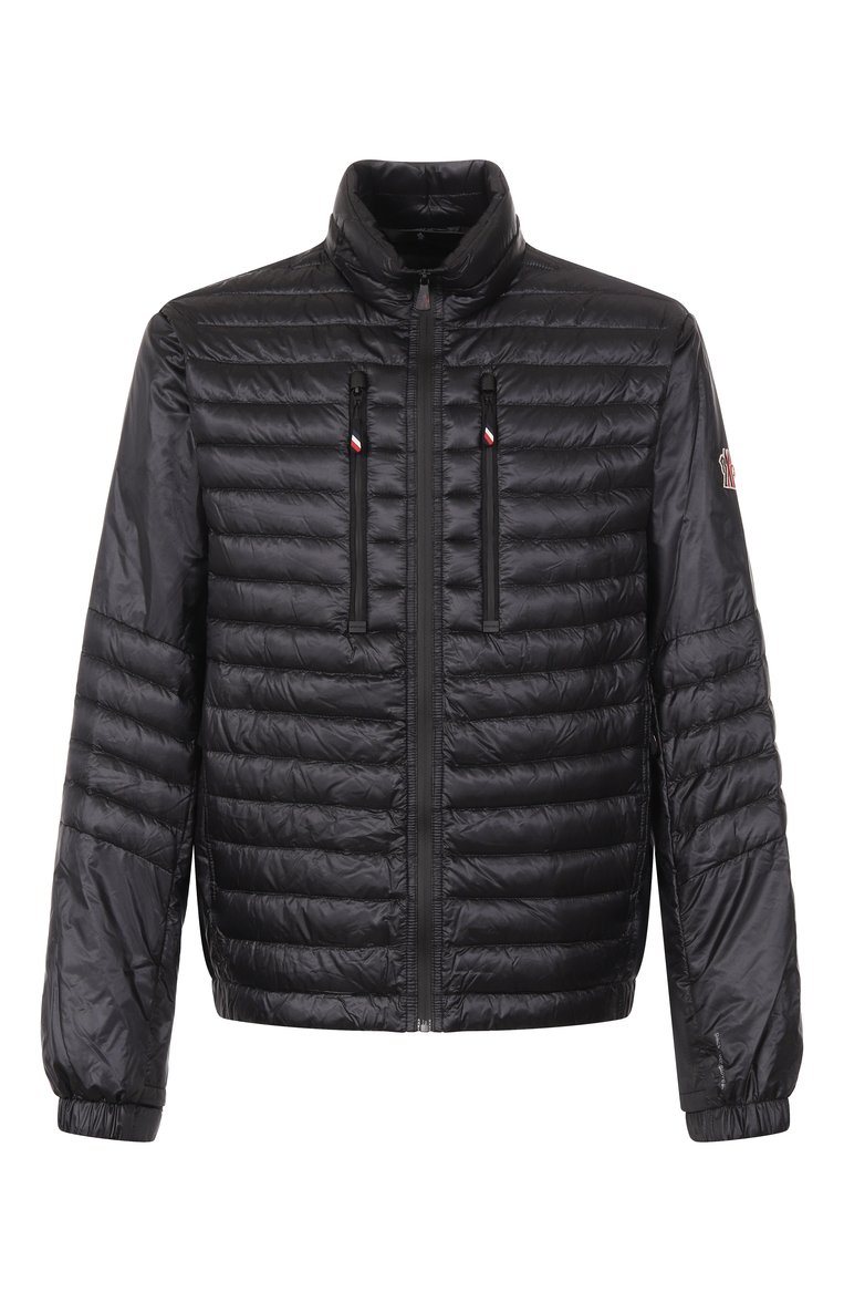 Мужская пуховая куртка althaus MONCLER GRENOBLE черного цвета, арт. 1A00013/595B1 | Фото 1 (Материал внешний: Синтетический материал; Материал подклада: Синтетический материал; Длина (верхняя одежда): Короткие; Рукава: Длинные; Мужское Кросс-КТ: Куртка-пуховая, Подстежка; Стили: Кэжуэл; Кросс-КТ: Утепленные; Материал утеплителя: Пух и перо; Автоматизация ТО: Проставлено; Автоматизация состава: Проставлено)