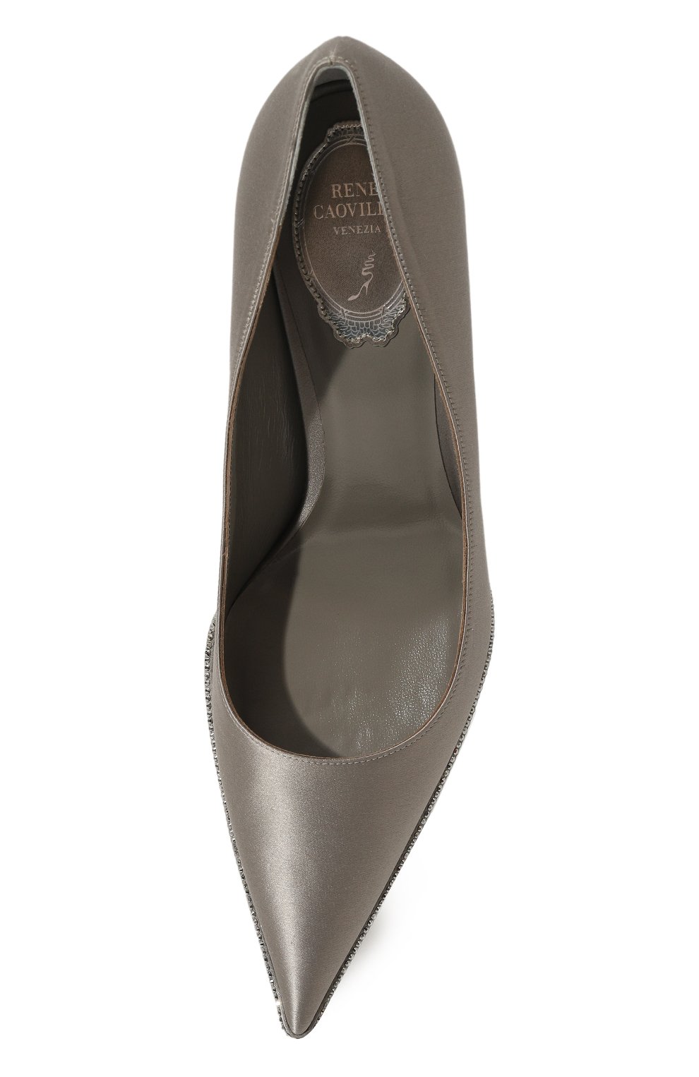 Текстильные туфли candice 80 RENE CAOVILLA серебряного цвета по цене 87550 руб., арт. C12098-080, фото 6 Текстильные туфли candice 80 RENE CAOVILLA, арт. C12098-080, фото 6