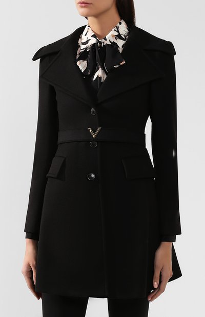 Пальто из смеси шерсти и кашемира VALENTINO, арт. SB3CA3R515E, фото 3