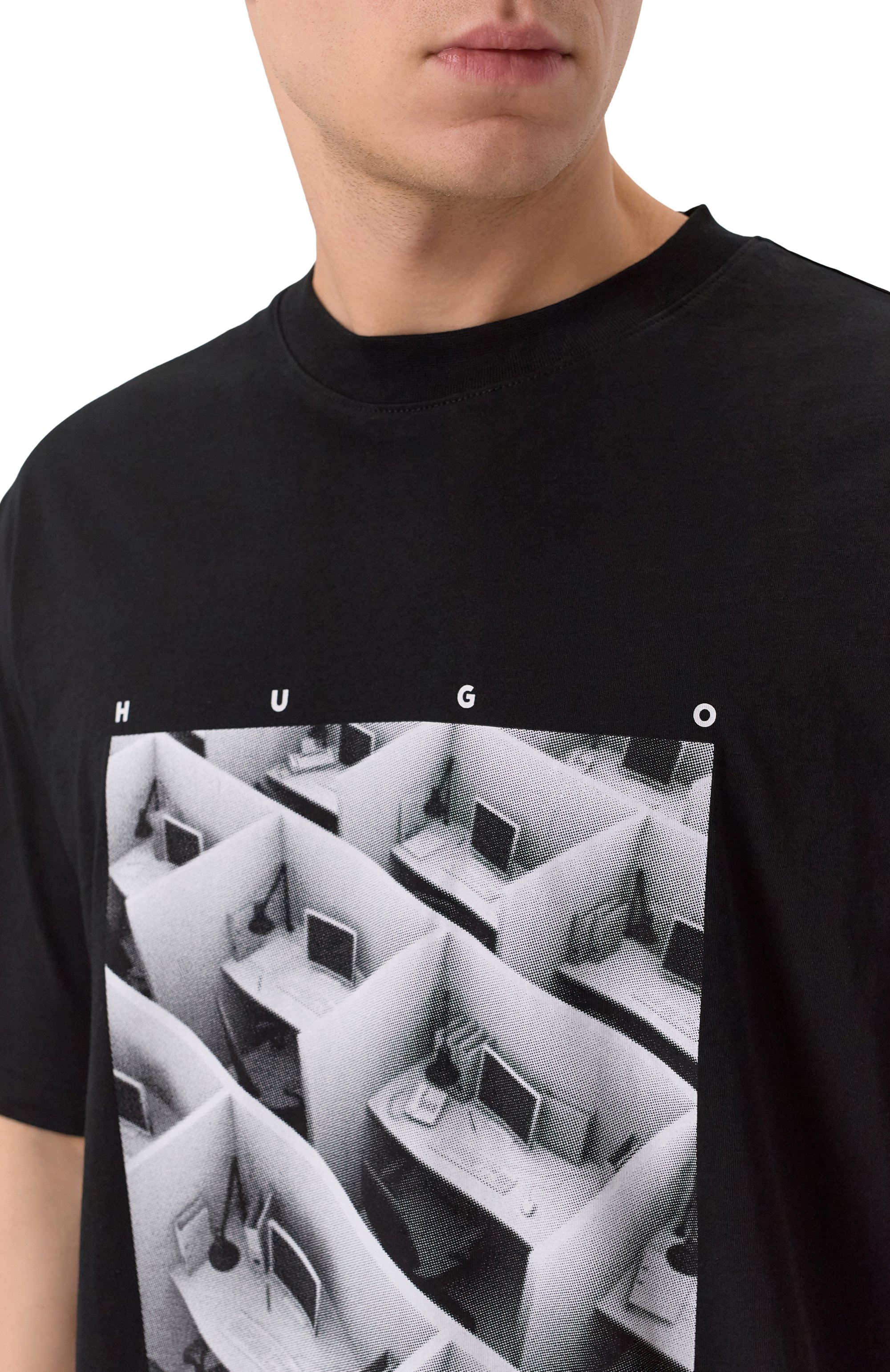 Хлопковая футболка HUGO, арт. 50553330, фото 5