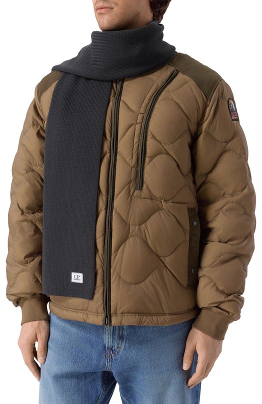 Шерстяной шарф C.P. Company 19CMAC303A005509A Серый  19CMAC303A005509A Фото 2