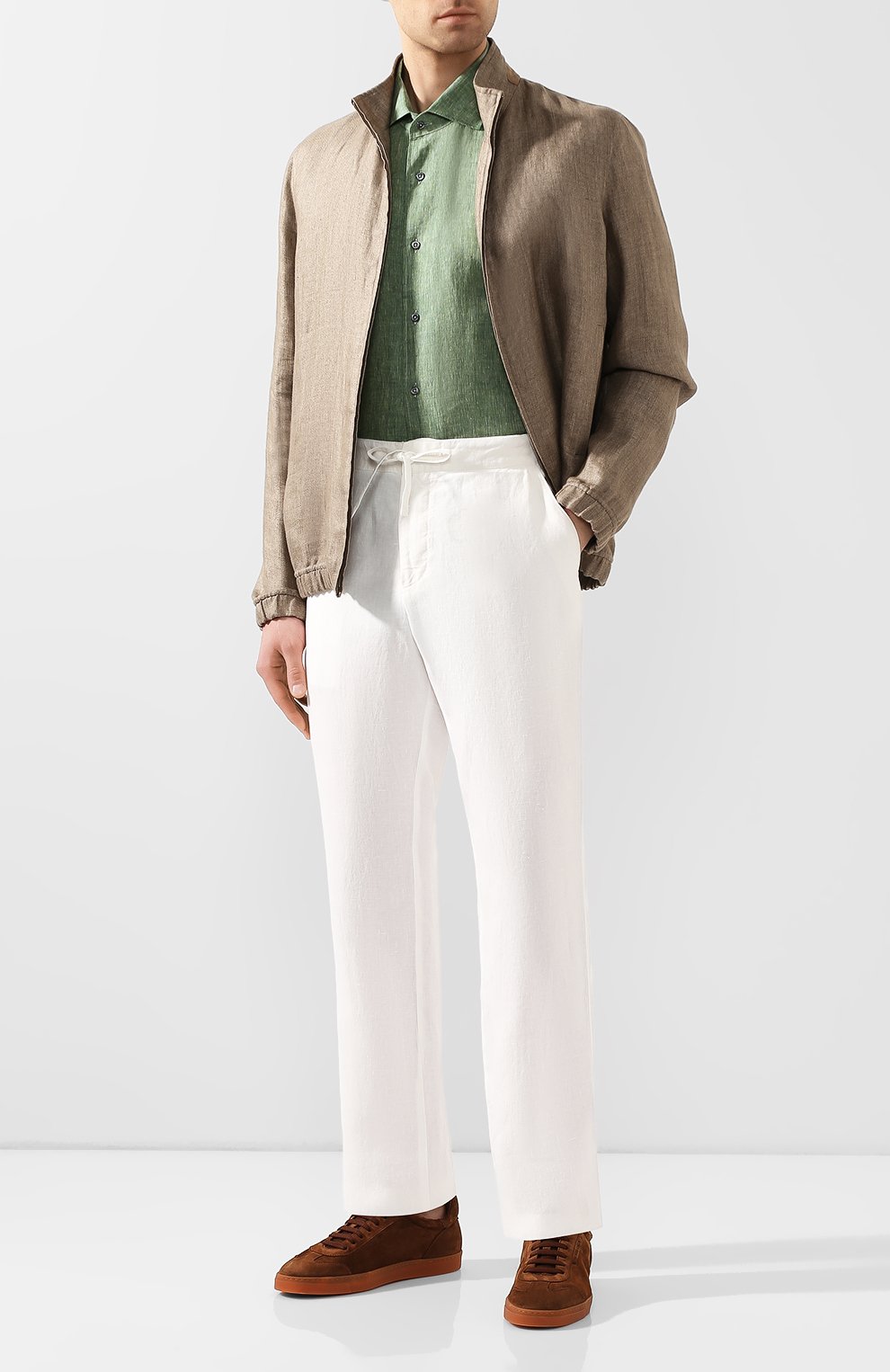 Льняные брюки ZEGNA, арт. VU160/ZZ393, фото 2