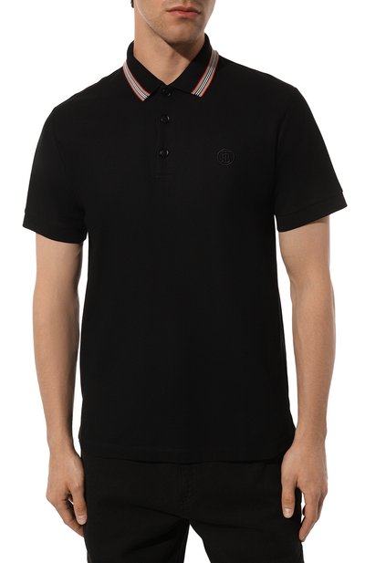 Хлопковое поло BURBERRY, арт. 8084017, фото 3