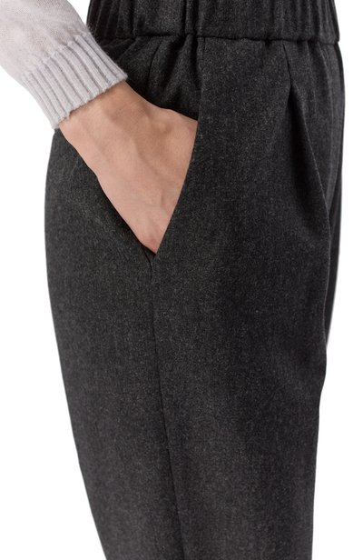 Брюки из шерсти и кашемира GIORGIO ARMANI темно-серого цвета по цене 127500 руб., арт. GW003476/TE10537, фото 5 Брюки из шерсти и кашемира GIORGIO ARMANI, арт. GW003476/TE10537, фото 5