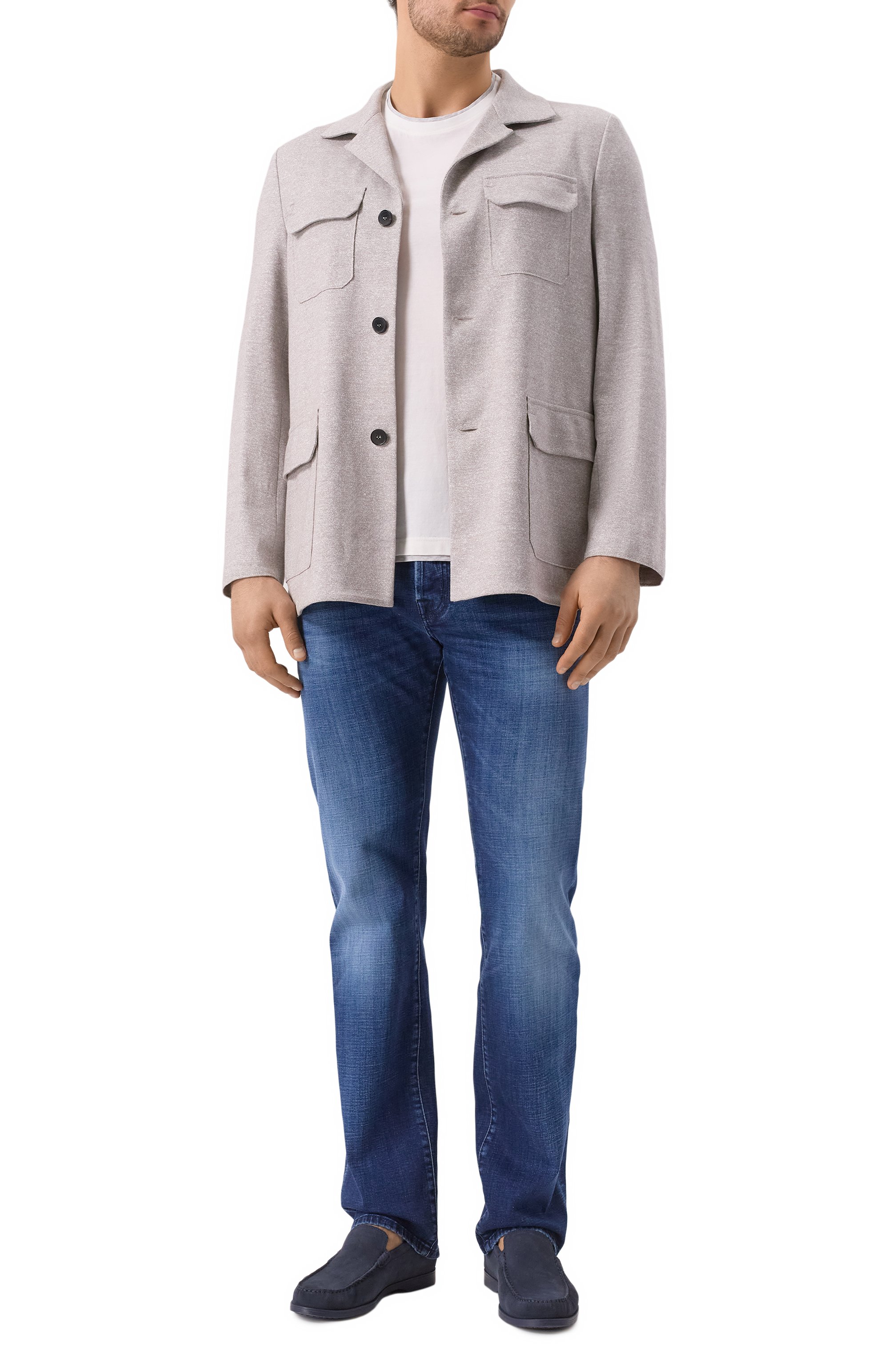 Куртка из хлопка и льна HARRIS WHARF LONDON, арт. C9375PDB, фото 2