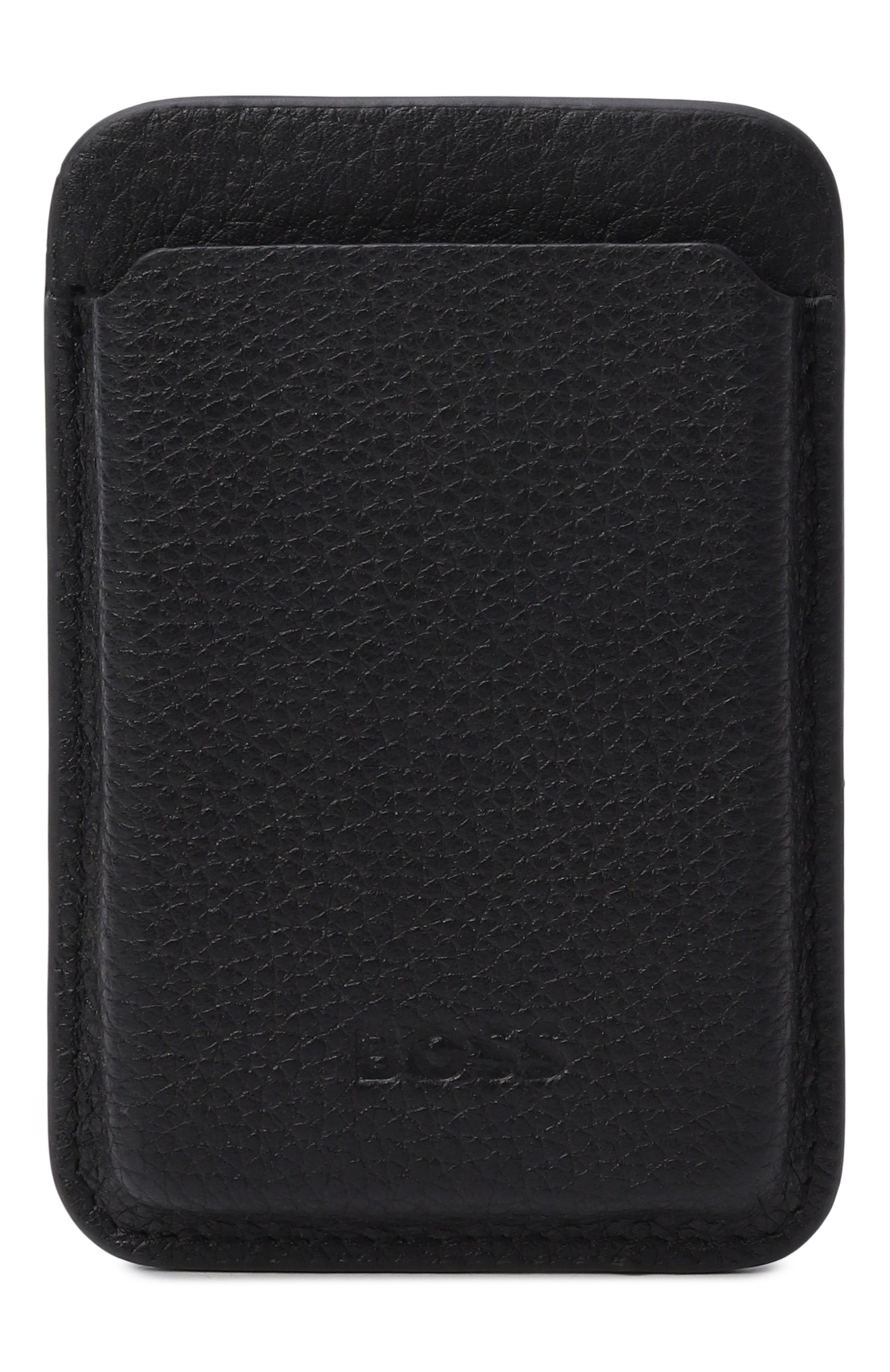 Кожаный футляр для кредитных карт BOSS черного цвета по цене 12950 руб., арт. HBPU00093M, фото 1 Кожаный футляр для кредитных карт BOSS, арт. HBPU00093M, фото 1