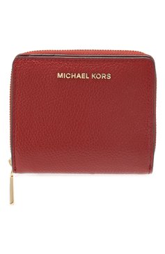 Женские кожаное портмоне jet set MICHAEL MICHAEL KORS коричневого цвета, арт. 34F9GJ6Z8L | Фото 1 (Материал: Натуральная кожа; Статус проверки: Проверена категория)