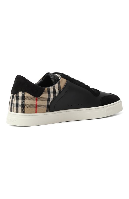 Комбинированные кеды Burberry 8070818 Чёрный  8070818 Фото 5