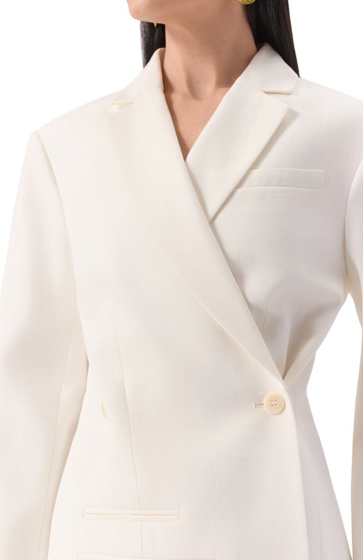 Жакет из вискозы Jacquemus 23E231JA022 Кремовый  23E231JA022 Фото 5