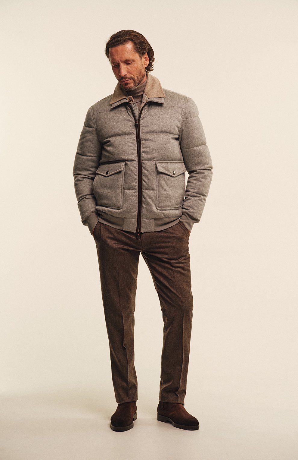 Замшевые челси detroit SANTONI, арт. MGDG18907DTRBGEX, фото 7