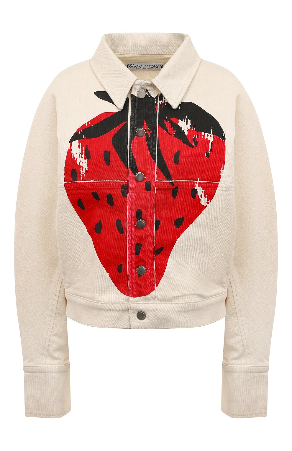 Джинсовая куртка JW ANDERSON кремового цвета по цене 79950 руб., арт. DJ0006PG0792 099J, фото 1 Джинсовая куртка JW ANDERSON, арт. DJ0006PG0792 099J, фото 1