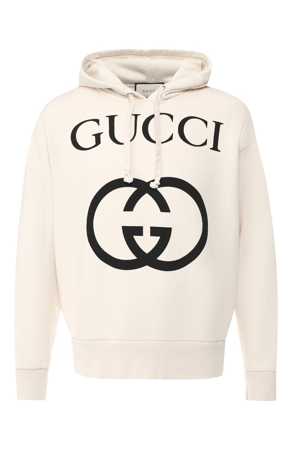 Хлопковое худи GUCCI кремового цвета по цене 132480 руб., арт. 475374/X3Q25, фото 1 Хлопковое худи GUCCI, арт. 475374/X3Q25, фото 1