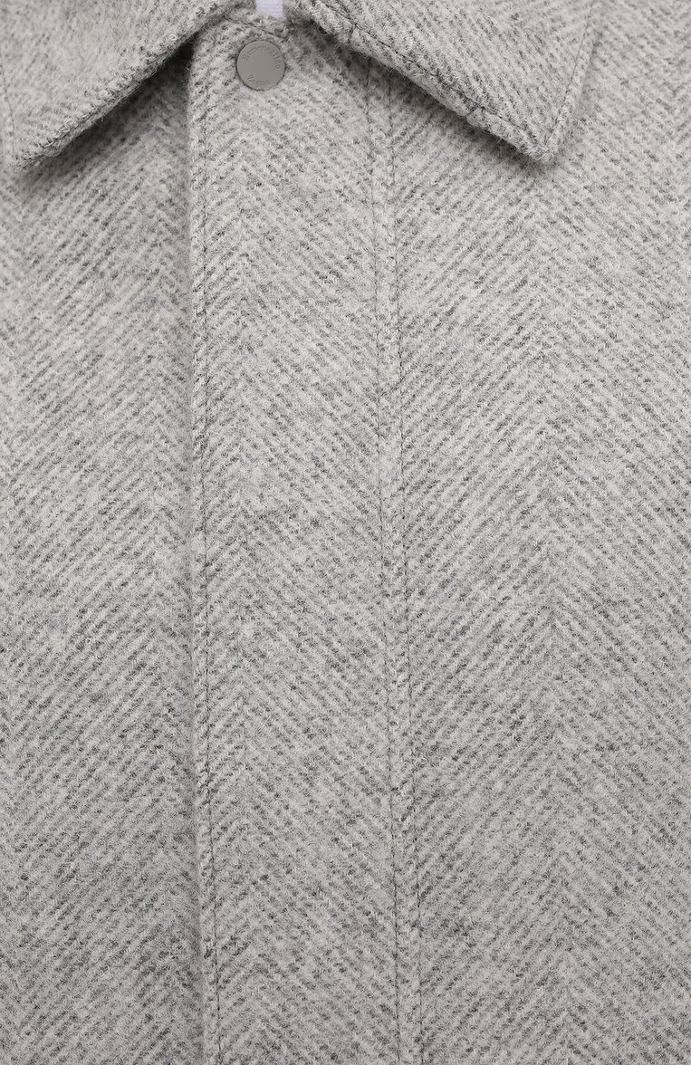 Мужская шерстяная куртка ZEGNA светло-серого цвета, арт. UYT26/Y107P | Фото 5 (Рукава: Длинные; Длина (верхняя одежда): Короткие; Материал подклада: Синтетический материал; Материал внешний: Шерсть; Кросс-КТ: Куртка, Утепленные; Мужское Кросс-КТ: шерсть и кашемир; Стили: Кэжуэл)