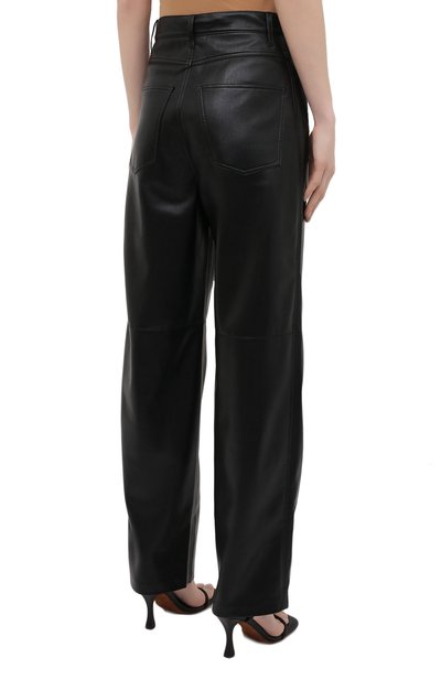 Брюки NANUSHKA черного цвета по цене 52050 руб., арт. RADHA_BLACK_VEGAN LEATHER, фото 4 Брюки NANUSHKA, арт. RADHA_BLACK_VEGAN LEATHER, фото 4