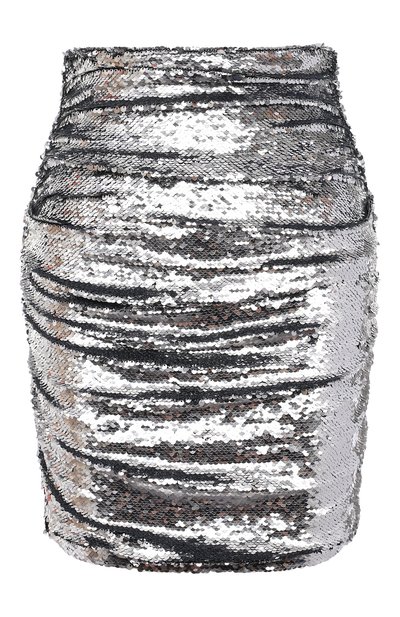 Юбка с пайетками DOLCE & GABBANA серебряного цвета по цене 96450 руб., арт. F4B7YT/FLSDJ, фото 1 Юбка с пайетками DOLCE & GABBANA, арт. F4B7YT/FLSDJ, фото 1