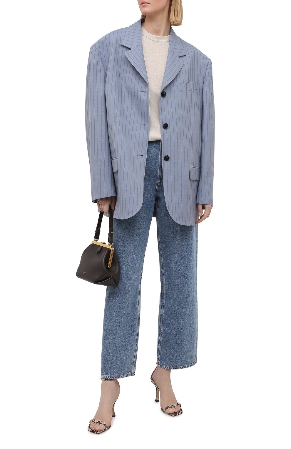 Кожаные босоножки marin 90 JIMMY CHOO, арт. MARIN 90/NKE, фото 2