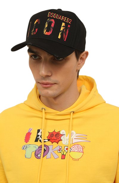Хлопковая бейсболка icon DSQUARED2, арт. BCM0668 05C00001, фото 2