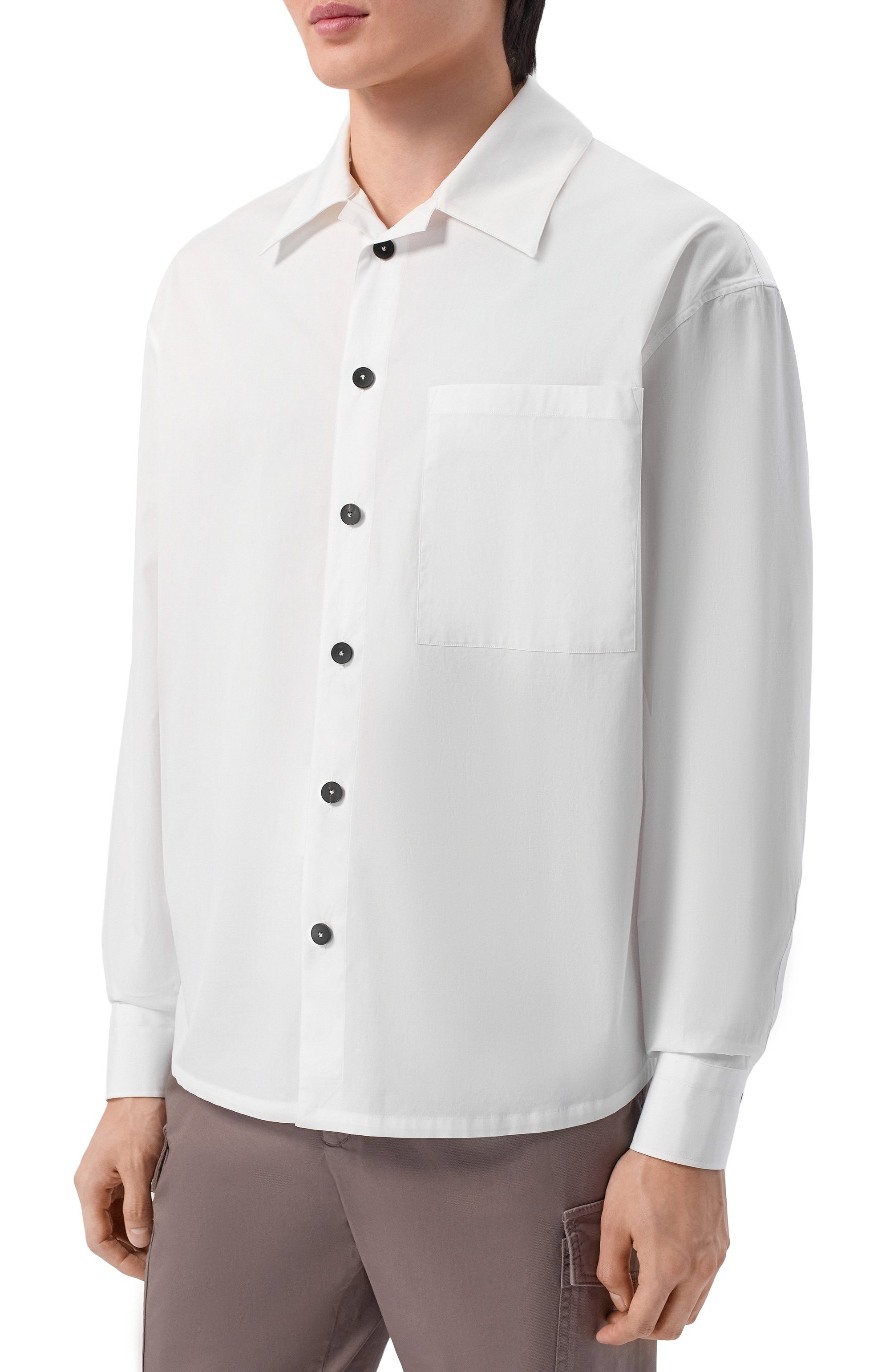 Хлопковая рубашка KITON, арт. UMM0756K0709H, фото 3