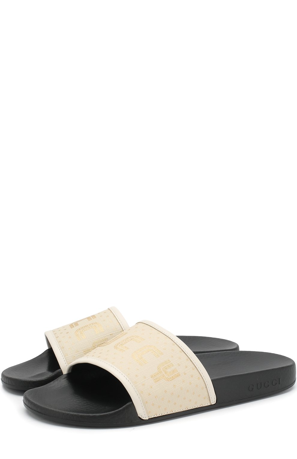 Резиновые шлепанцы с принтом GUCCI, арт. 519996/9QR10, фото 1